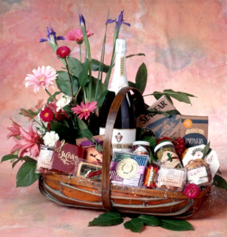 Gift Basket Flowers 1